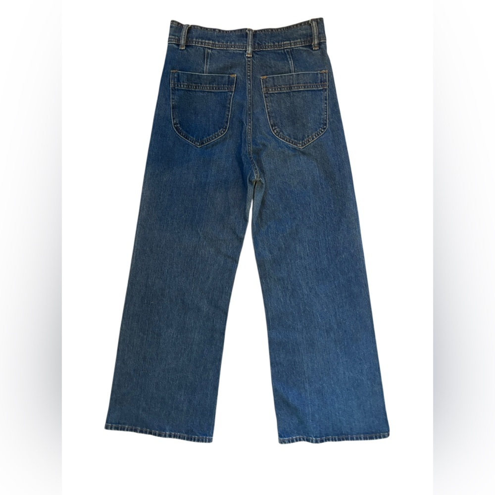 Reformation Thea High Rise Wide Leg Pants Jeans Dark Wash Size 27 Perfect! - Picture 3 of 7